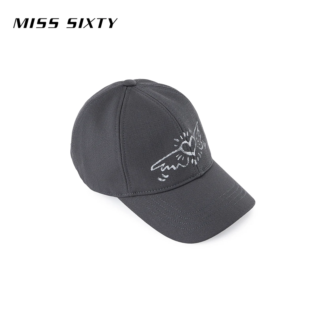 Miss SixtyxKeithHaring跨界合作系列新灰色鸭舌帽尤莱特
