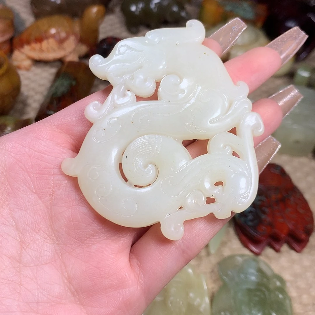 白玉菩提吊坠挂件