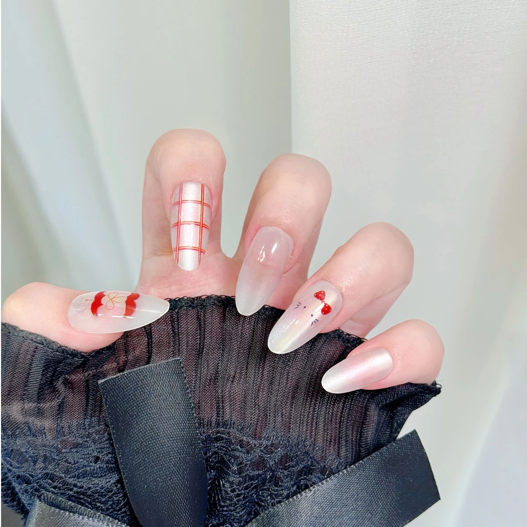 绽蔻zeaco光变穿戴甲85-93短杏仁预制甲