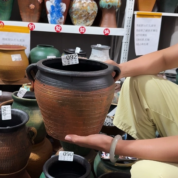 瑕疵金色大口双耳092