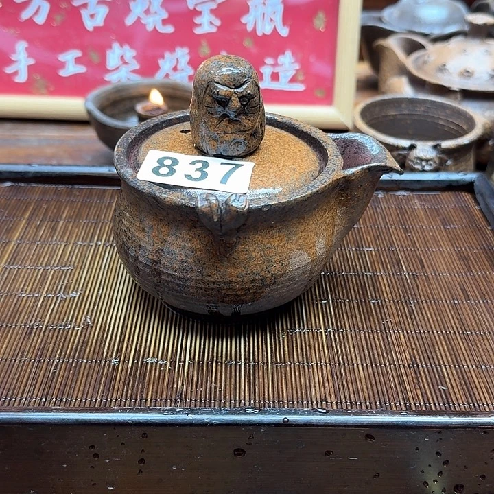纯手工制作粗陶茶具
