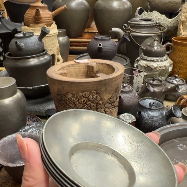 海***空锡制茶拖茶器茶器