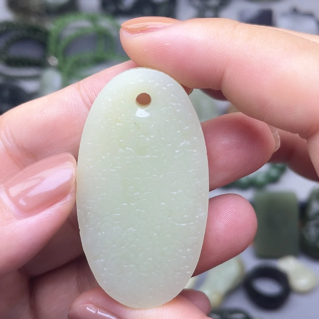 和田玉银S925镶嵌颈饰