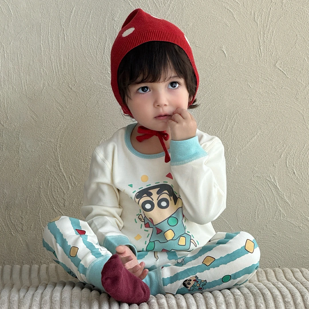 【25儿童莱卡家居服套装】儿童睡衣莱卡卡通套头秋冬儿童家居服宝宝