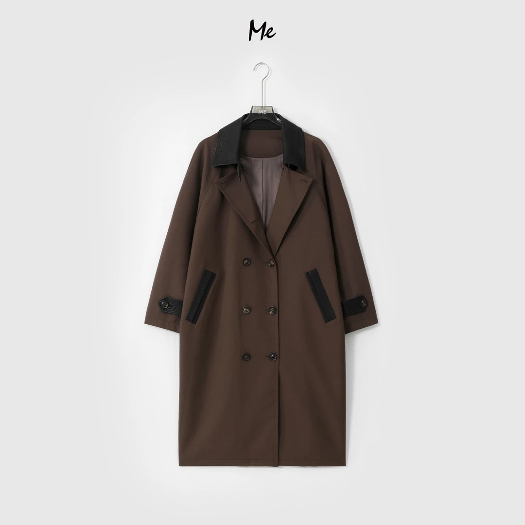 ME【日出峰风衣】100绵羊毛奢牌感老钱茧型显瘦时尚风衣MESA0219
