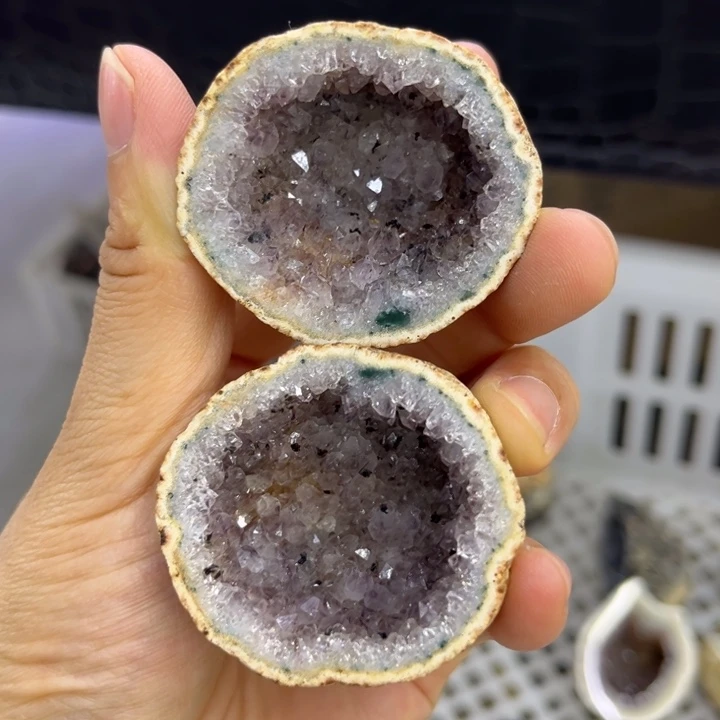 未镶嵌发饰水晶高货小紫晶