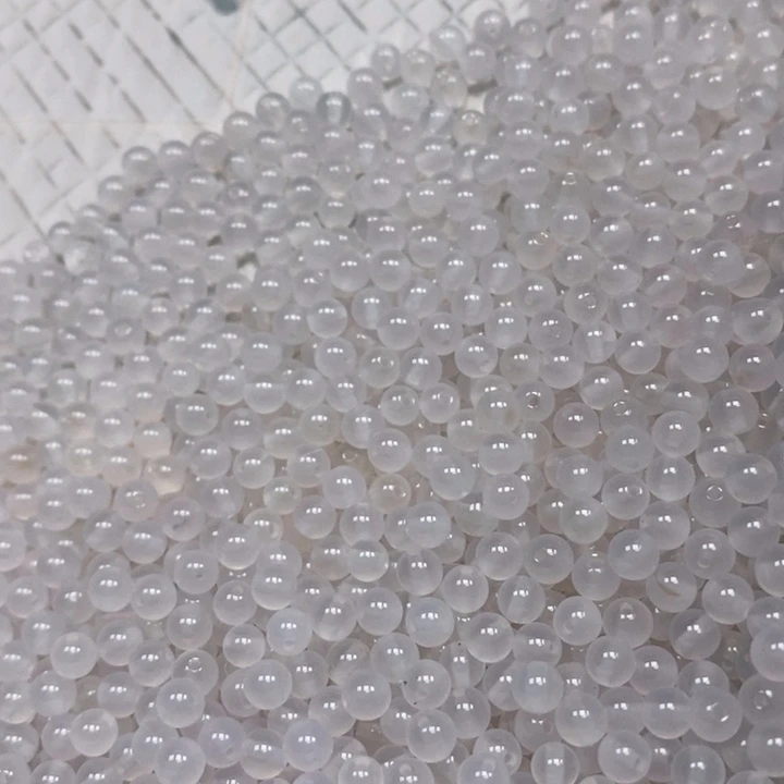 玛瑙/玉髓未镶嵌珠宝半成品卡4白月光100颗
