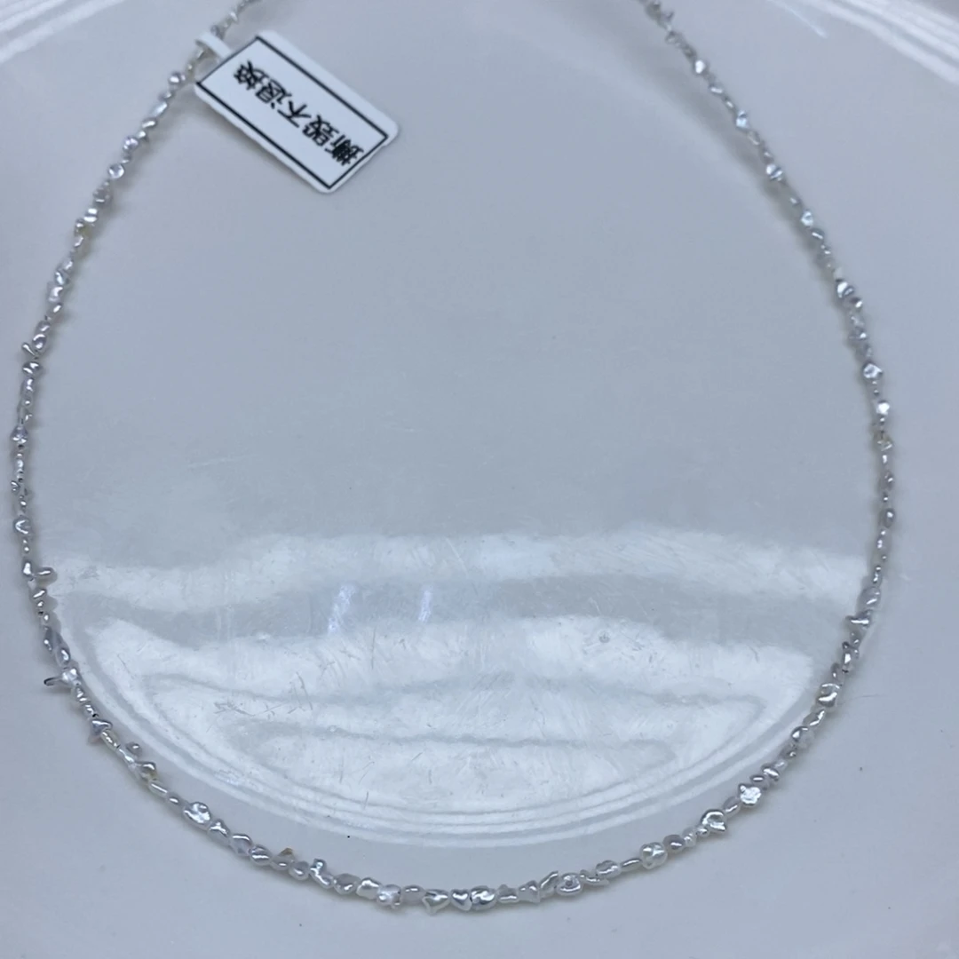 颈饰未镶嵌海水珍珠澳白keshi