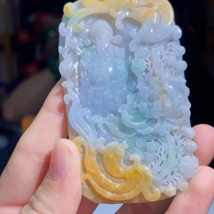 翡翠未镶嵌吊坠(不含链)Z022
