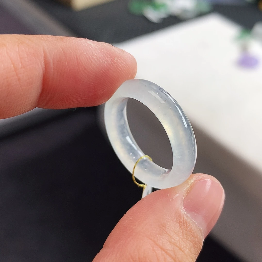 翡翠未镶嵌戒指15号