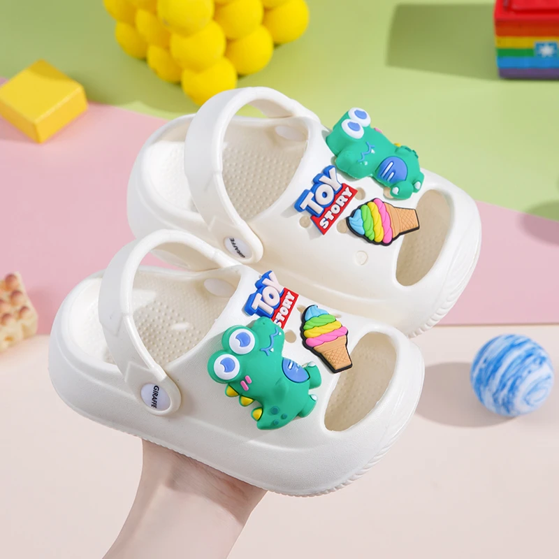 儿童EVA凉拖鞋夏室内用防滑女孩男童女洞洞鞋宝宝婴儿洗澡用包头