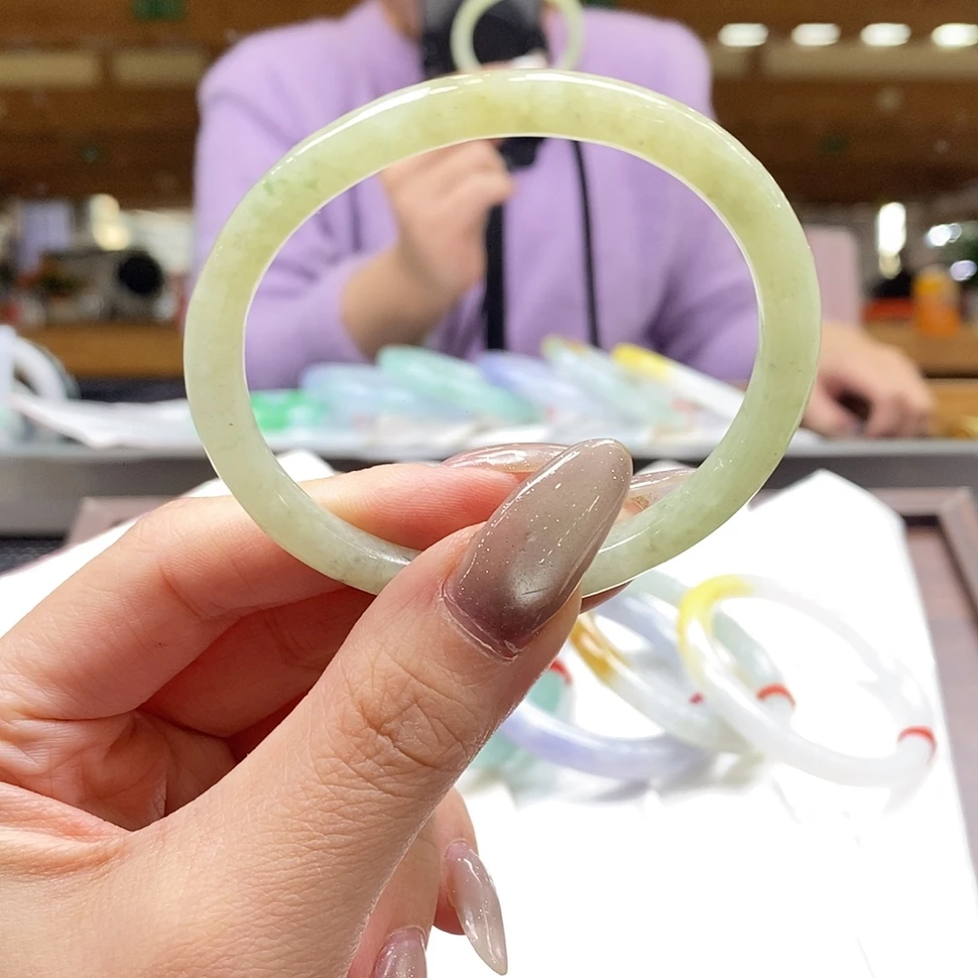 翡翠未镶嵌手镯53-55