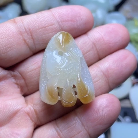 吊坠(不含链)未镶嵌和田玉
