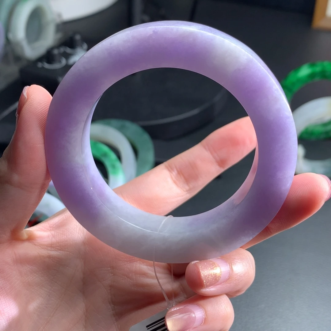 定制翡翠未镶嵌翡翠16号55-63满紫