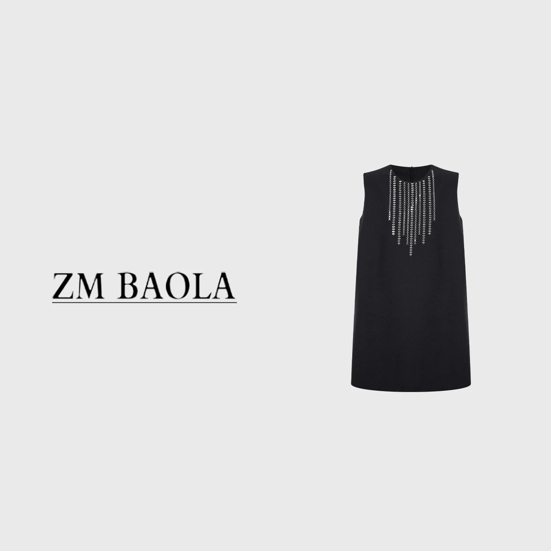 ZM BAOLA【琉璃-大言】浅金绣花亮眼奢华连衣裙BN8178-S4
