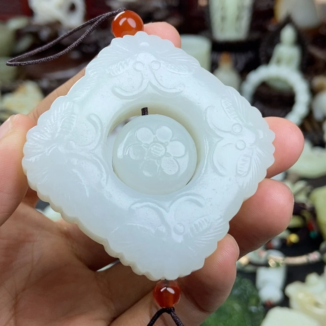 和田玉未镶嵌挂件