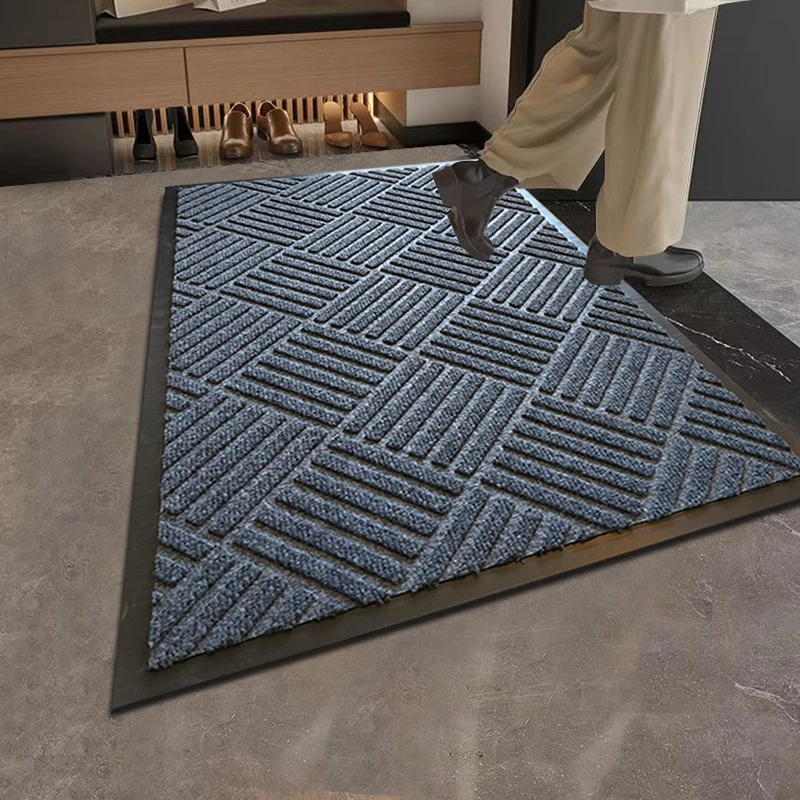 入户门垫进门地垫高级感2025新款防滑乔迁之喜菱形纹PVC加厚垫子