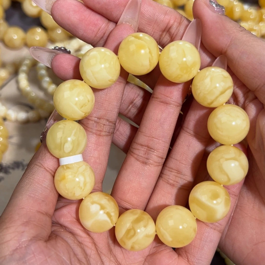 利***o手链琥珀未镶嵌40.6