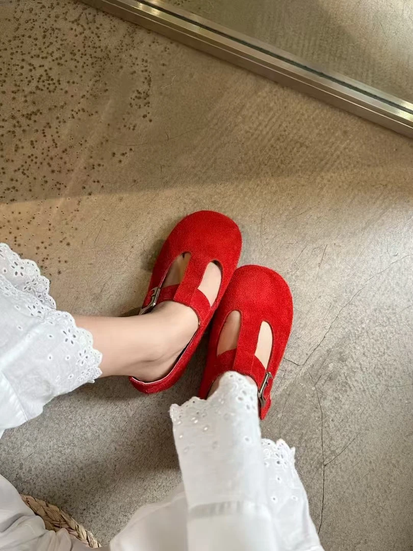 唐小肉潮搭玛丽珍单鞋时髦博肯T型芭蕾T型 高级有质感舒适4-5-20