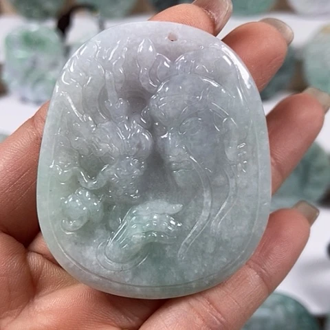 翡翠颈饰未镶嵌关二爷福利