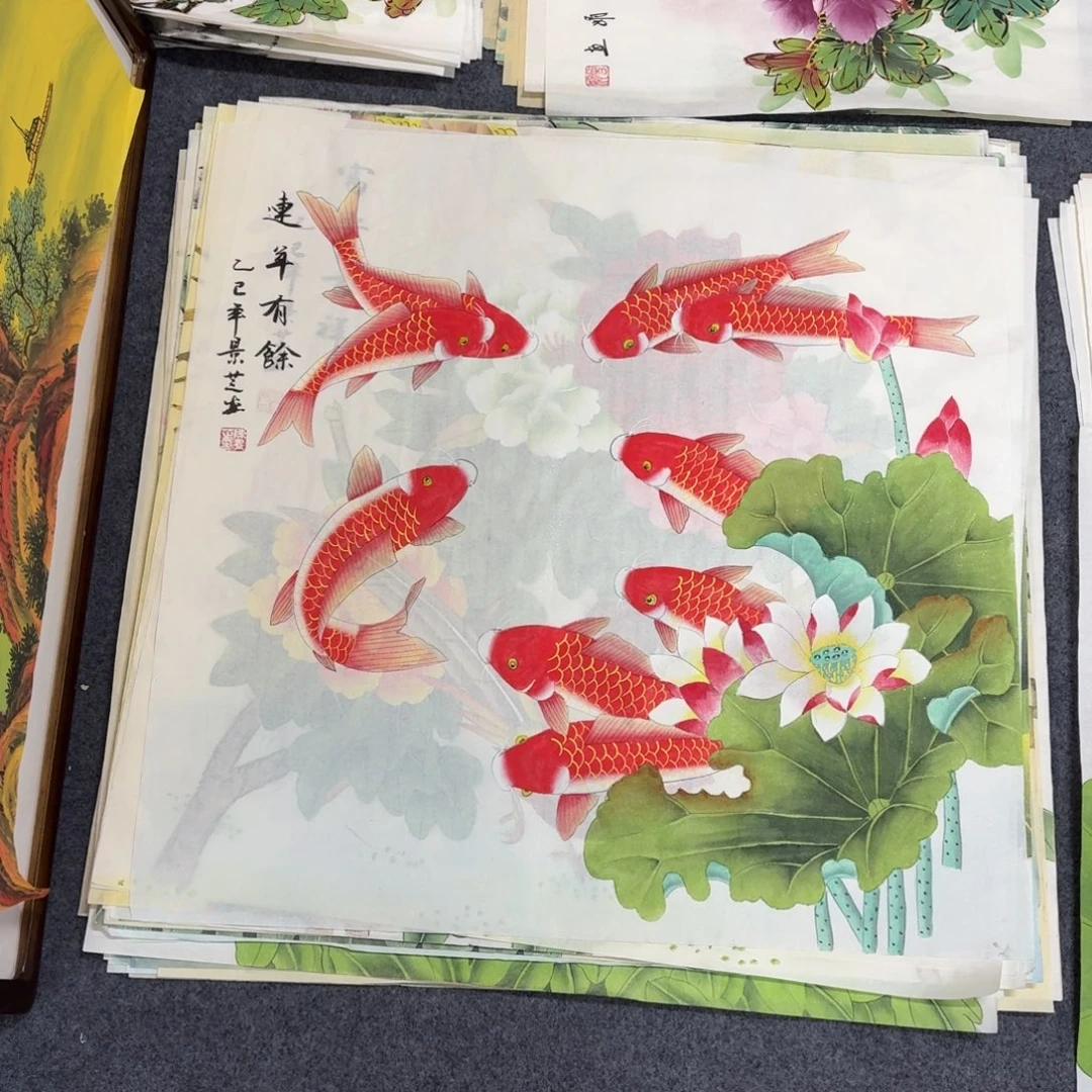 国画68×68工笔手绘画画画