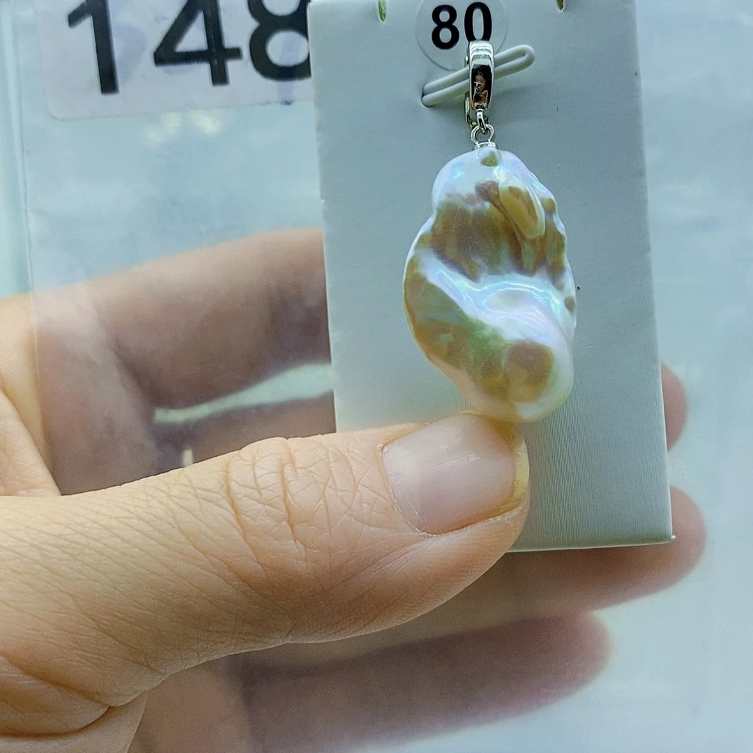 颈饰淡水珍珠18K金镶嵌