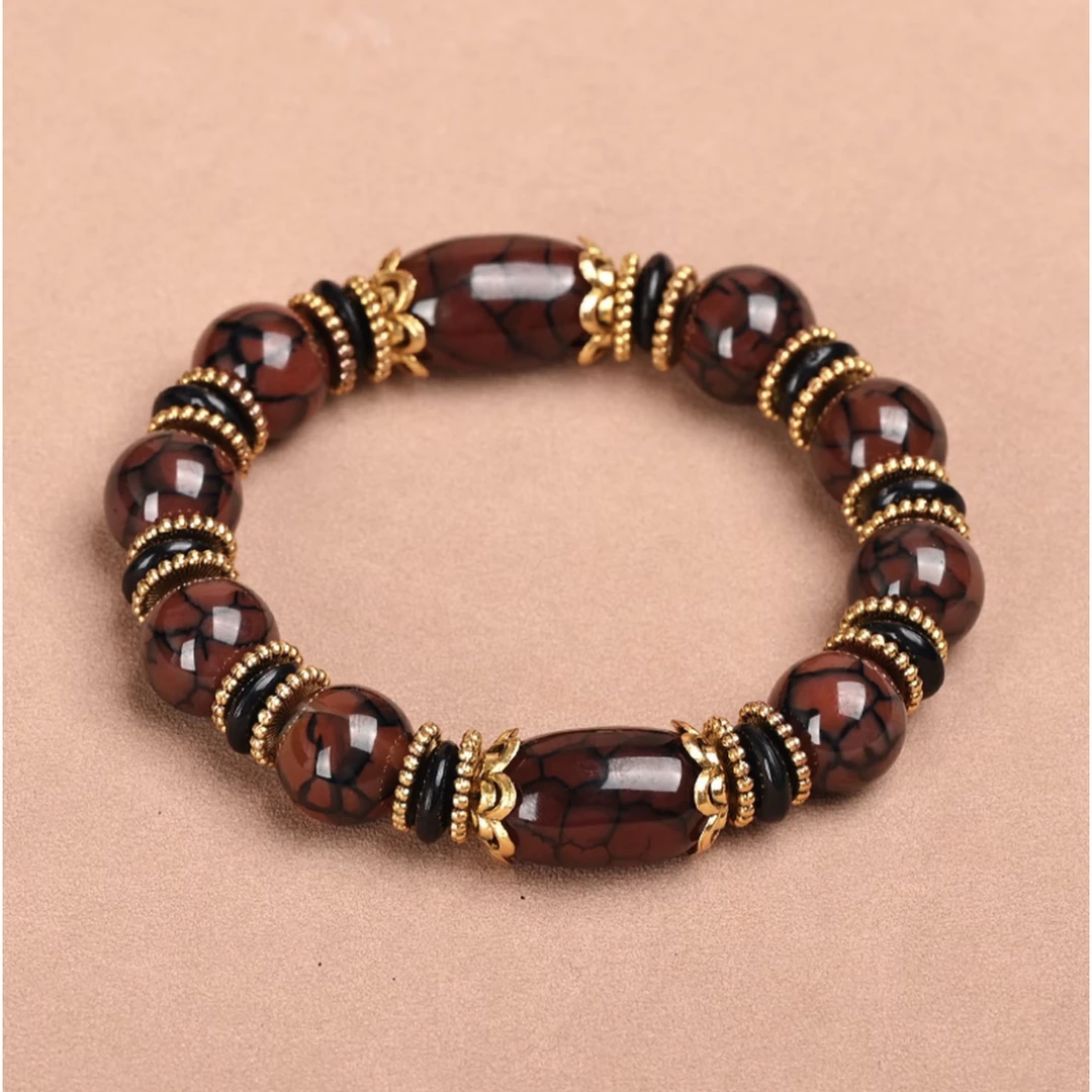 天珠玛N手串 C674 精美手串 高端文玩手串 挂件 -（无礼盒）