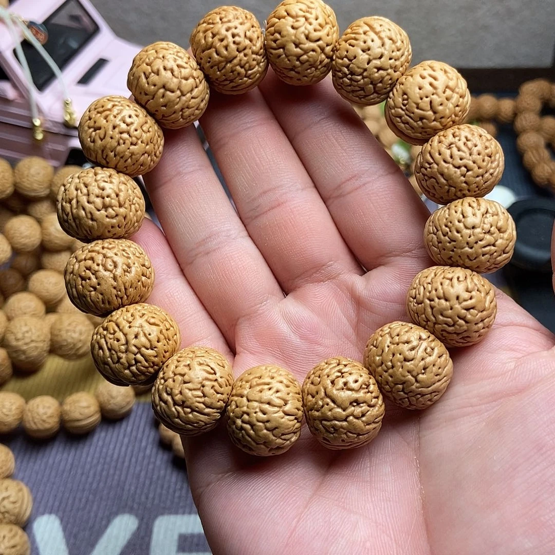 桃核手串长****鑫经典脑纹苹果园桃核手串毕业款21