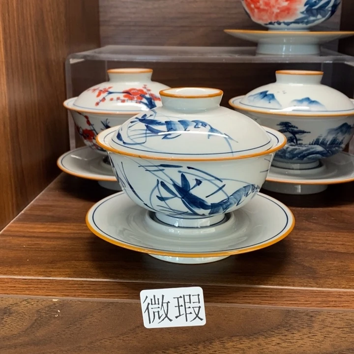 釉下老陶泥手工绘制