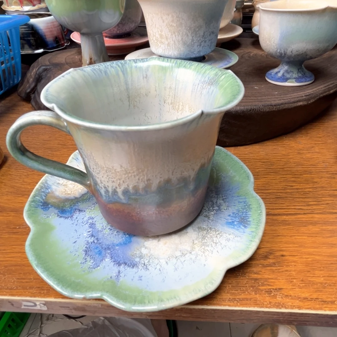 绛***落景德镇纯手工柴烧茶器