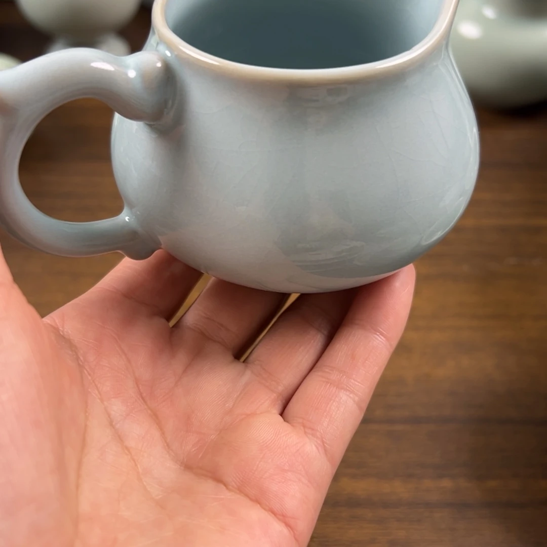 公道杯瓷原矿釉水公道杯微瑕