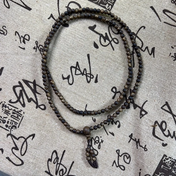 沉香0.4绿奇楠沉香168颗多圈圆珠手串男女士多样性发一