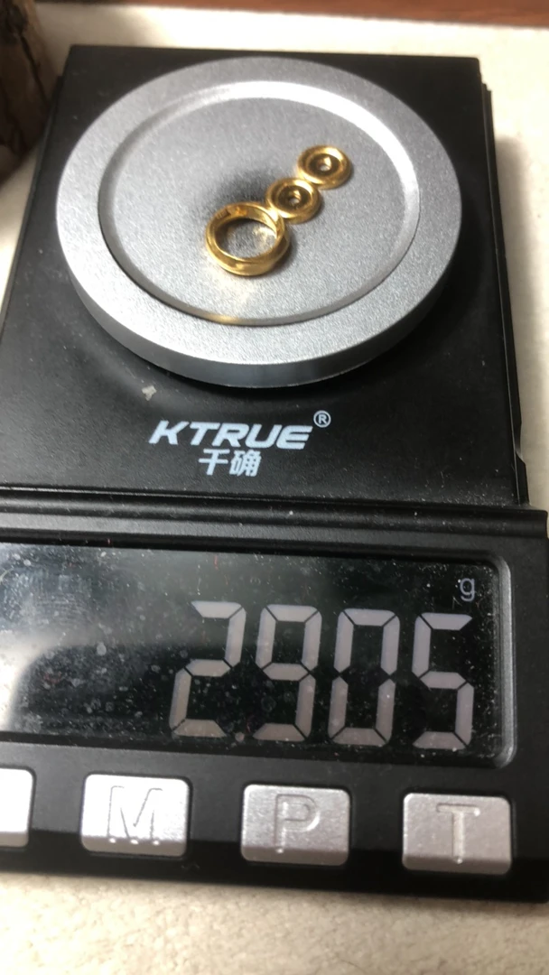 足金999卡环黄金文玩配饰