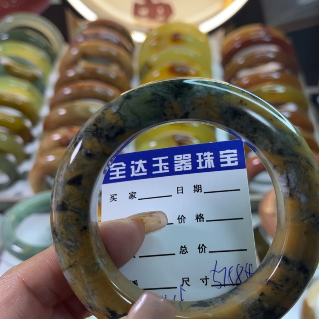 未镶嵌蛇纹石玉手镯
