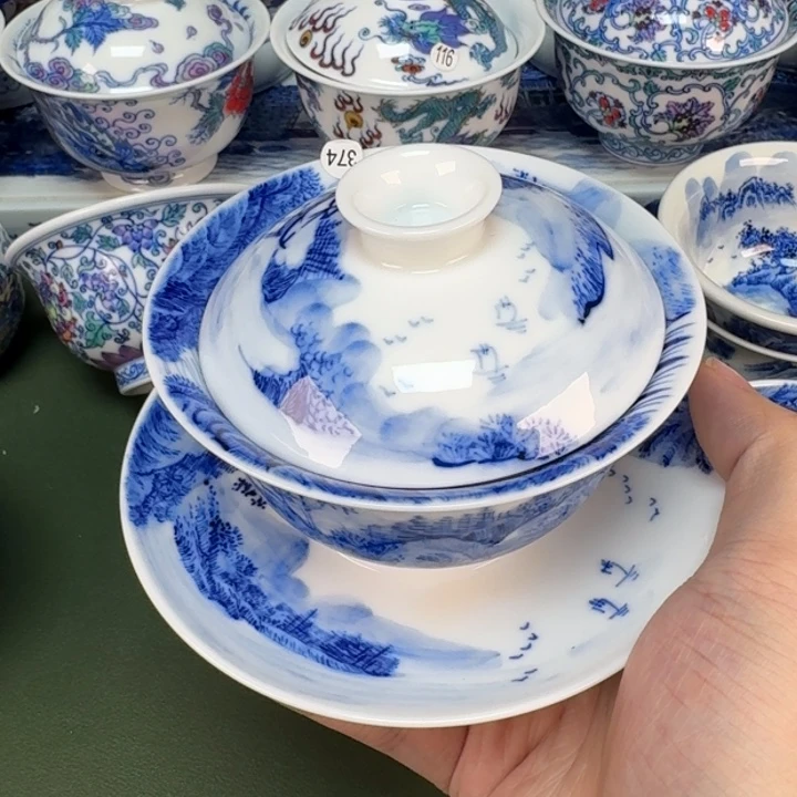 大帅景德镇手工手绘茶具374