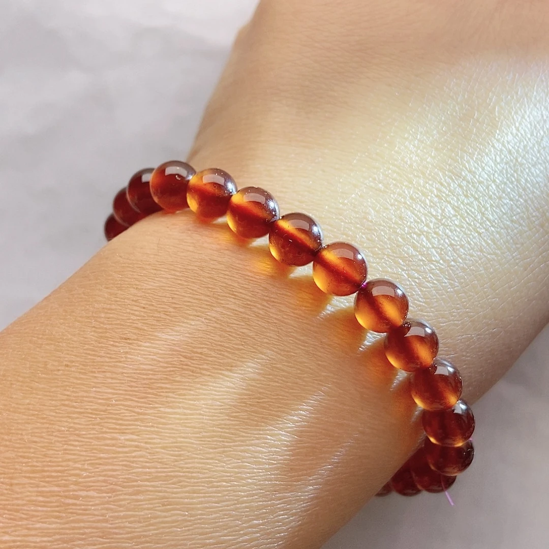 石榴石（芬达石）未镶嵌手链7.0+