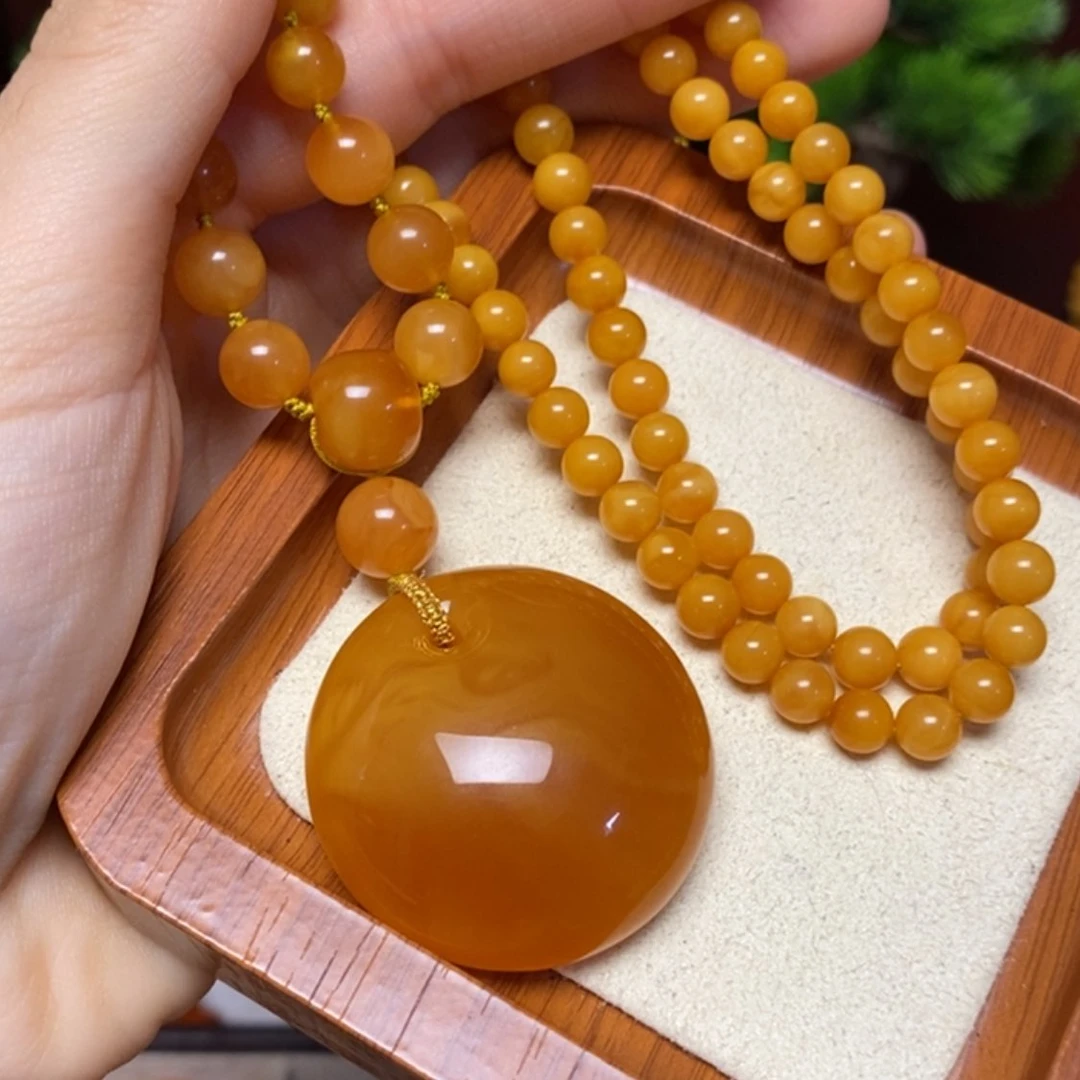 【闪购商品】蜜蜡颈饰未镶嵌项链