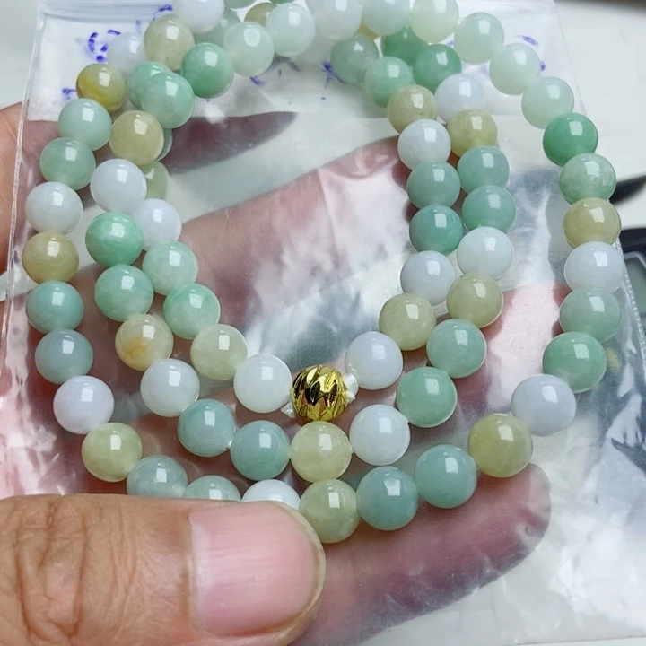 定制翡翠未镶嵌项链