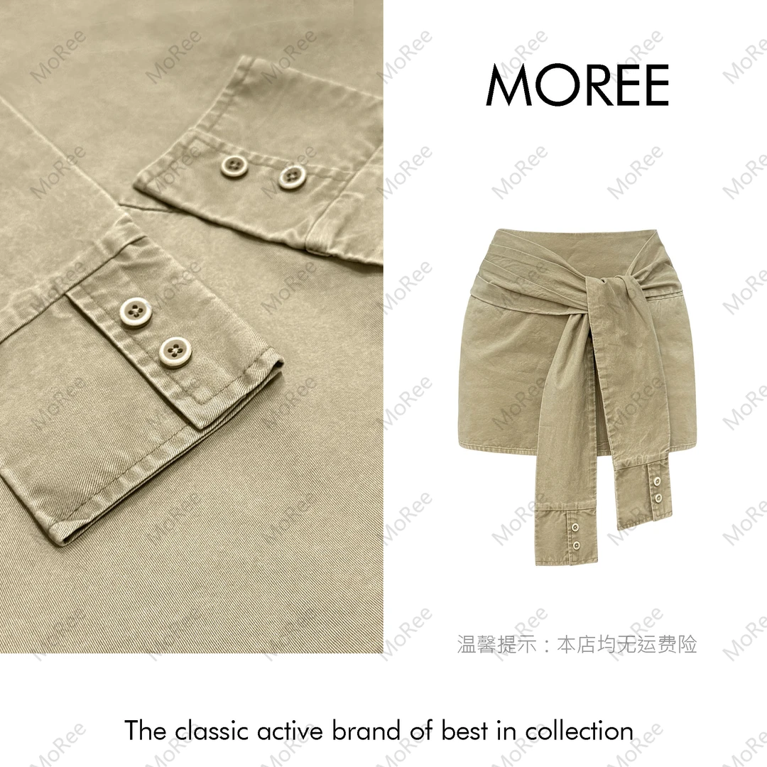 【MOREE】Près du lycée买手店做旧洗水高货工装半裙 -F8302