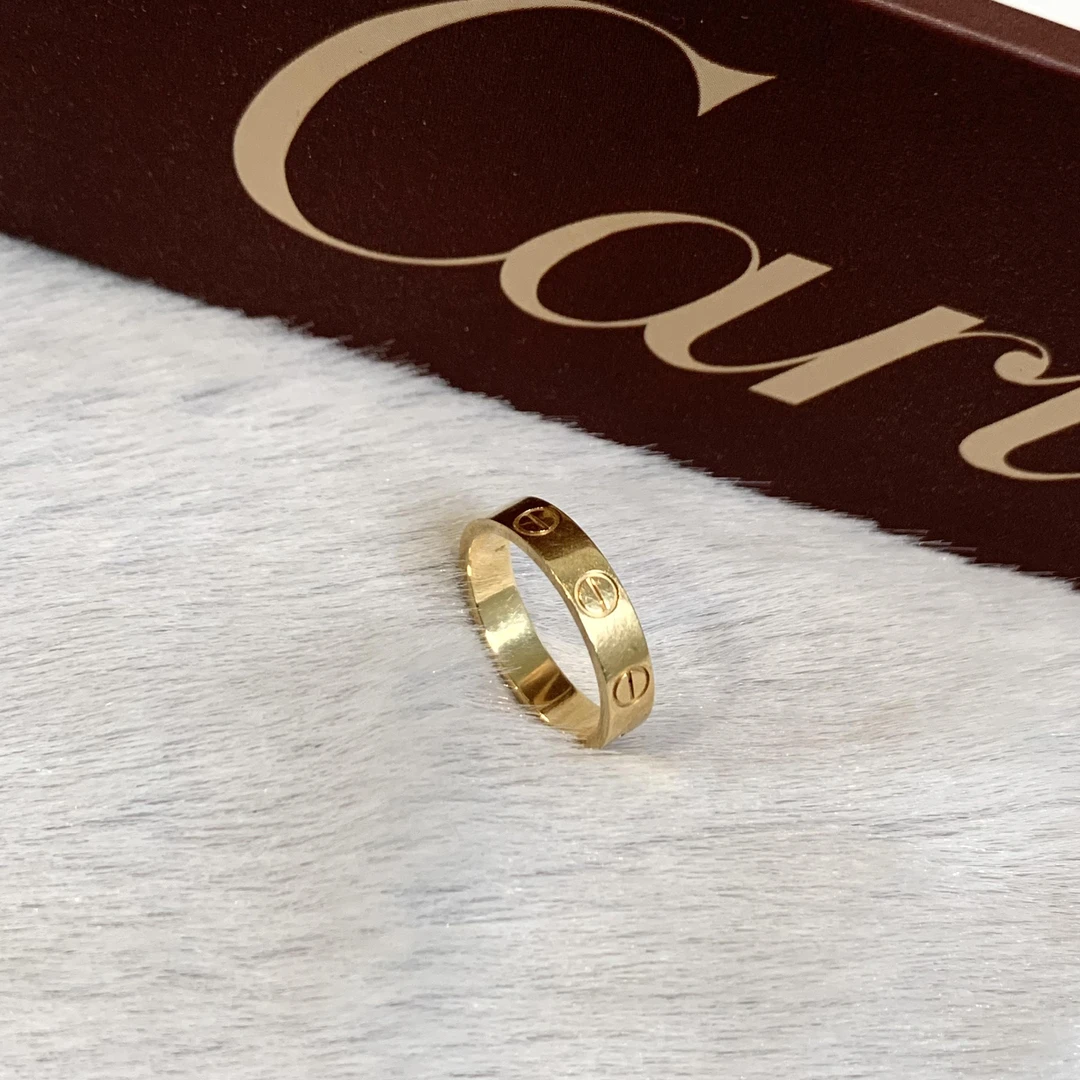 99新 Cartier/卡地亚 壹臻/18k玫瑰金love戒指小号46 42023805
