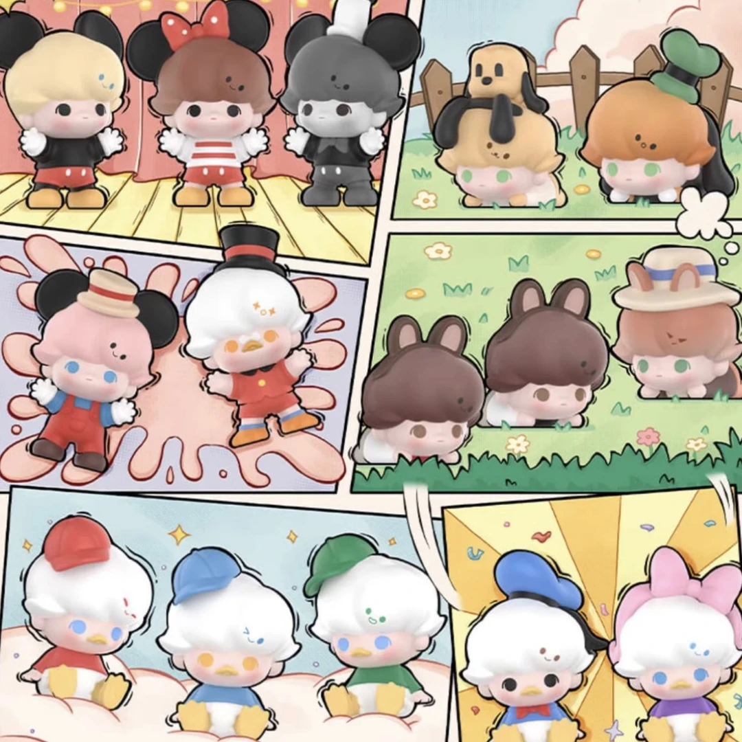 【拆盒】泡泡萌粒DIMOO迪士尼经典公仔袋装米奇米妮