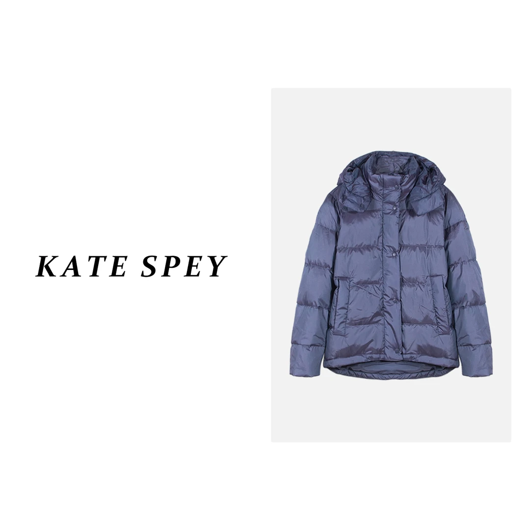 凯特丝蓓356#秋冬瑜伽泡芙五格保暖羽绒服女