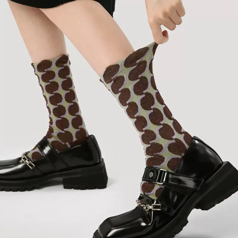 正正➕（G1-G200)自选三双包邮原创复古中筒女袜精梳棉ins潮牌四季