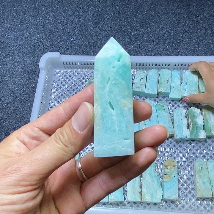 水晶紫水晶柱子未镶嵌心****镜