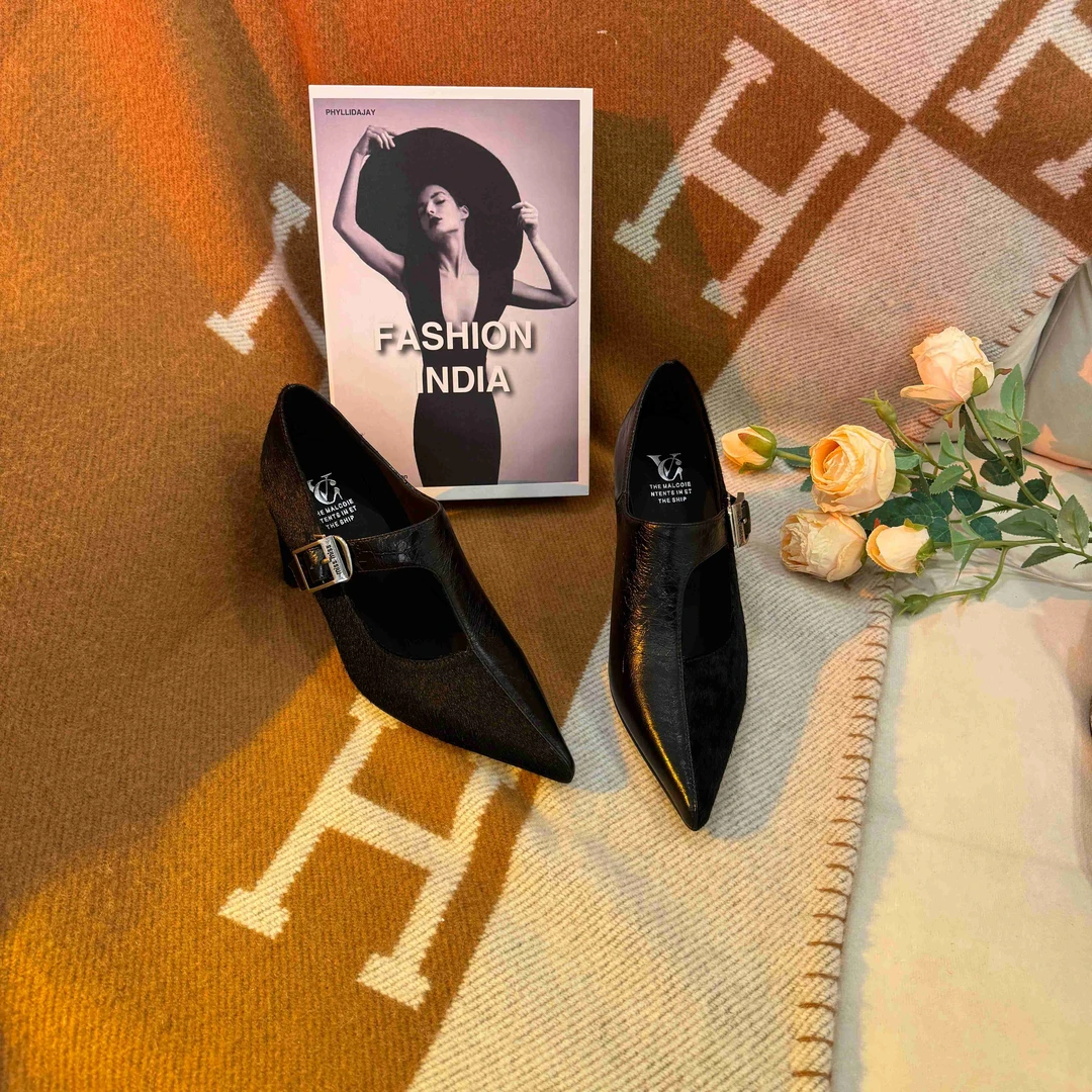 DJ棕时尚单鞋-A3511黑色