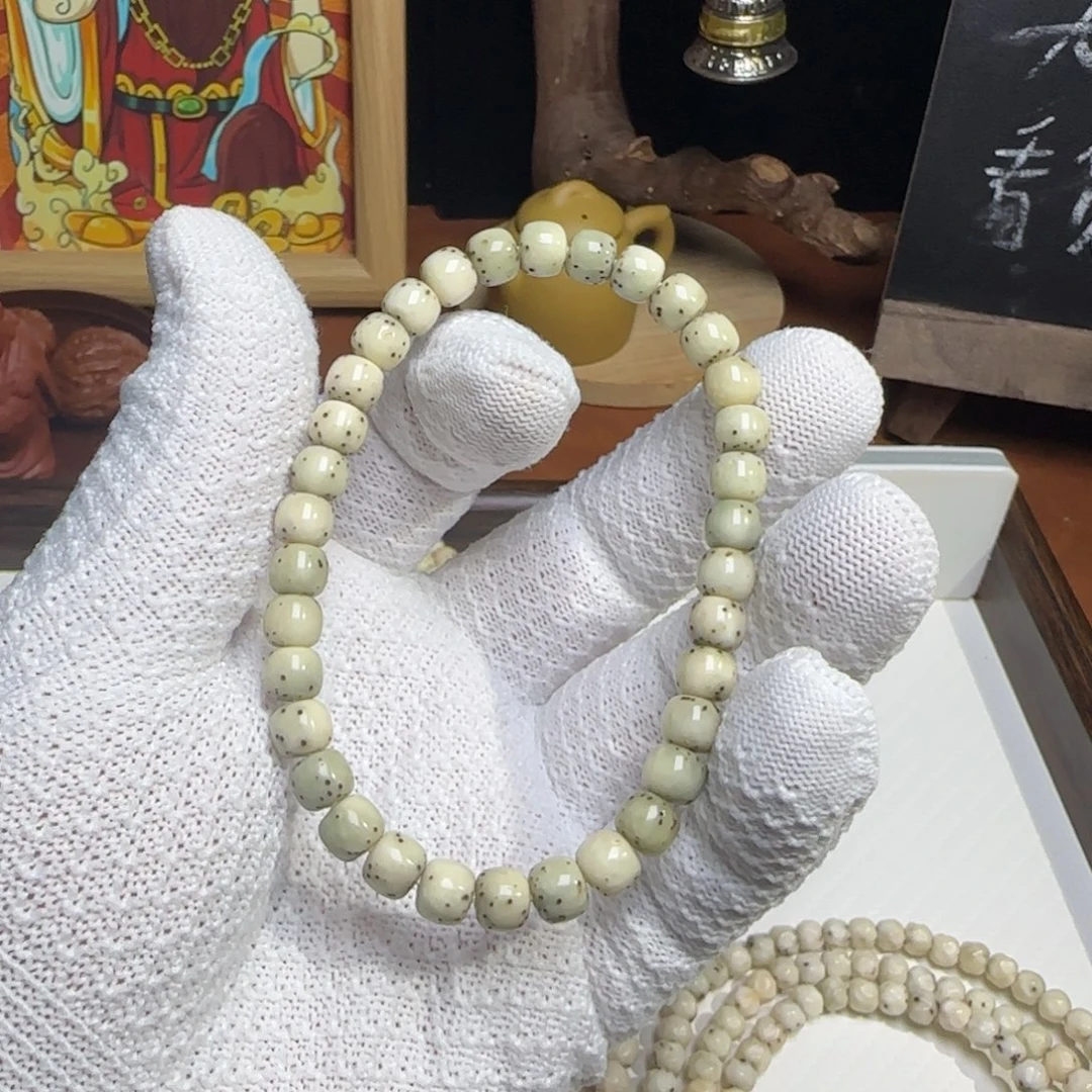 手串星月菩提76玉化数星星单圈