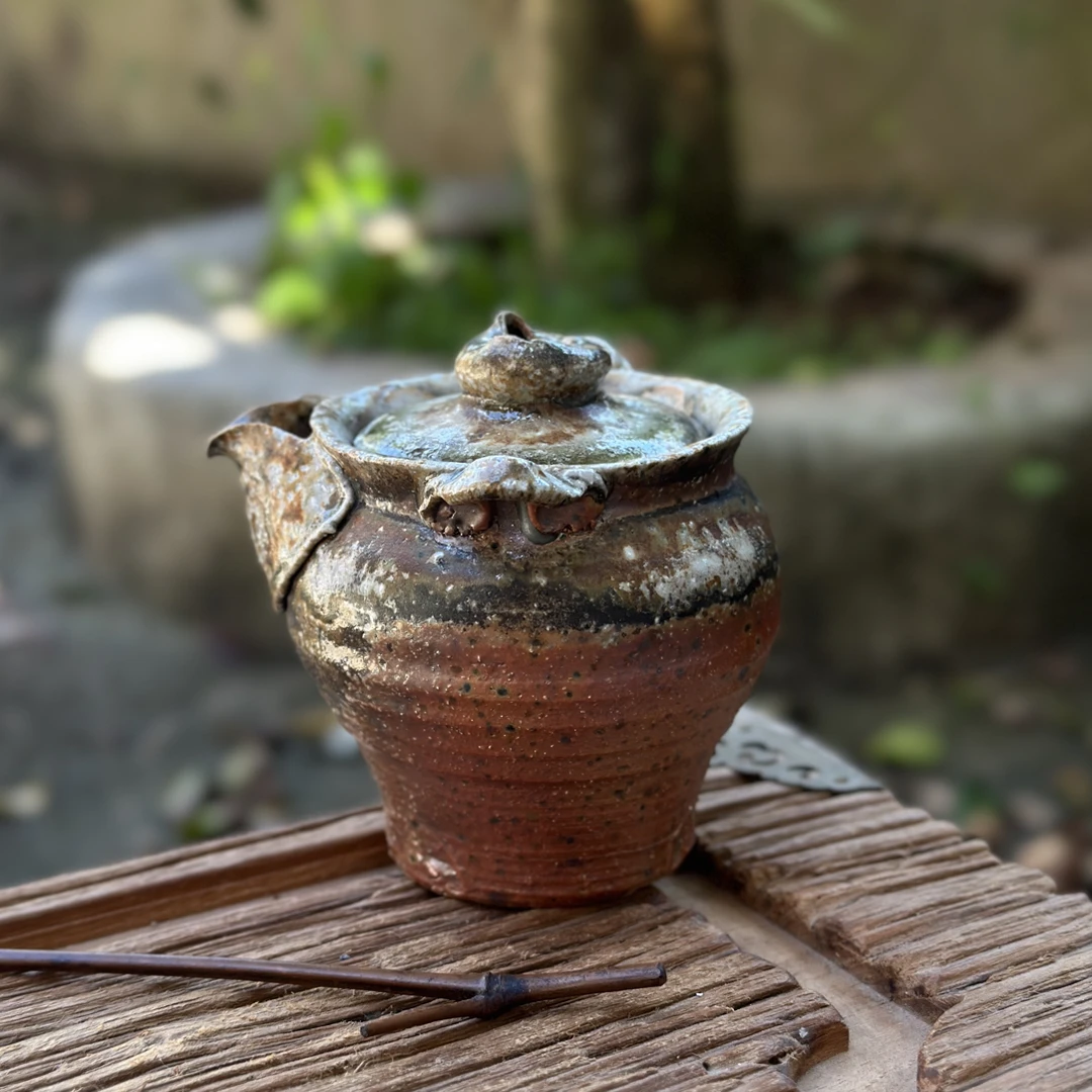 阿龙｜手作张纪龙老师素面红润宝瓶（盖摘爱心）