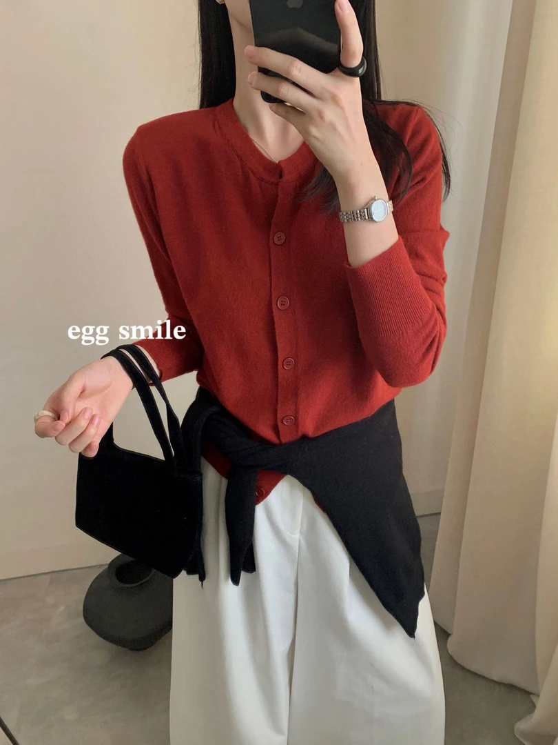 CM121 女款薄针织开衫 外套 上衣