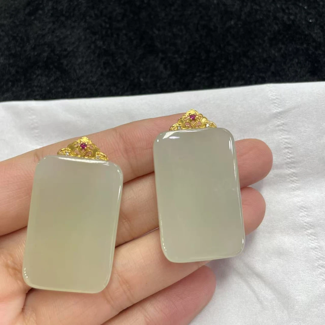 【玉经纶】32871/Q28-和田玉无事牌吊坠-多样性发其一