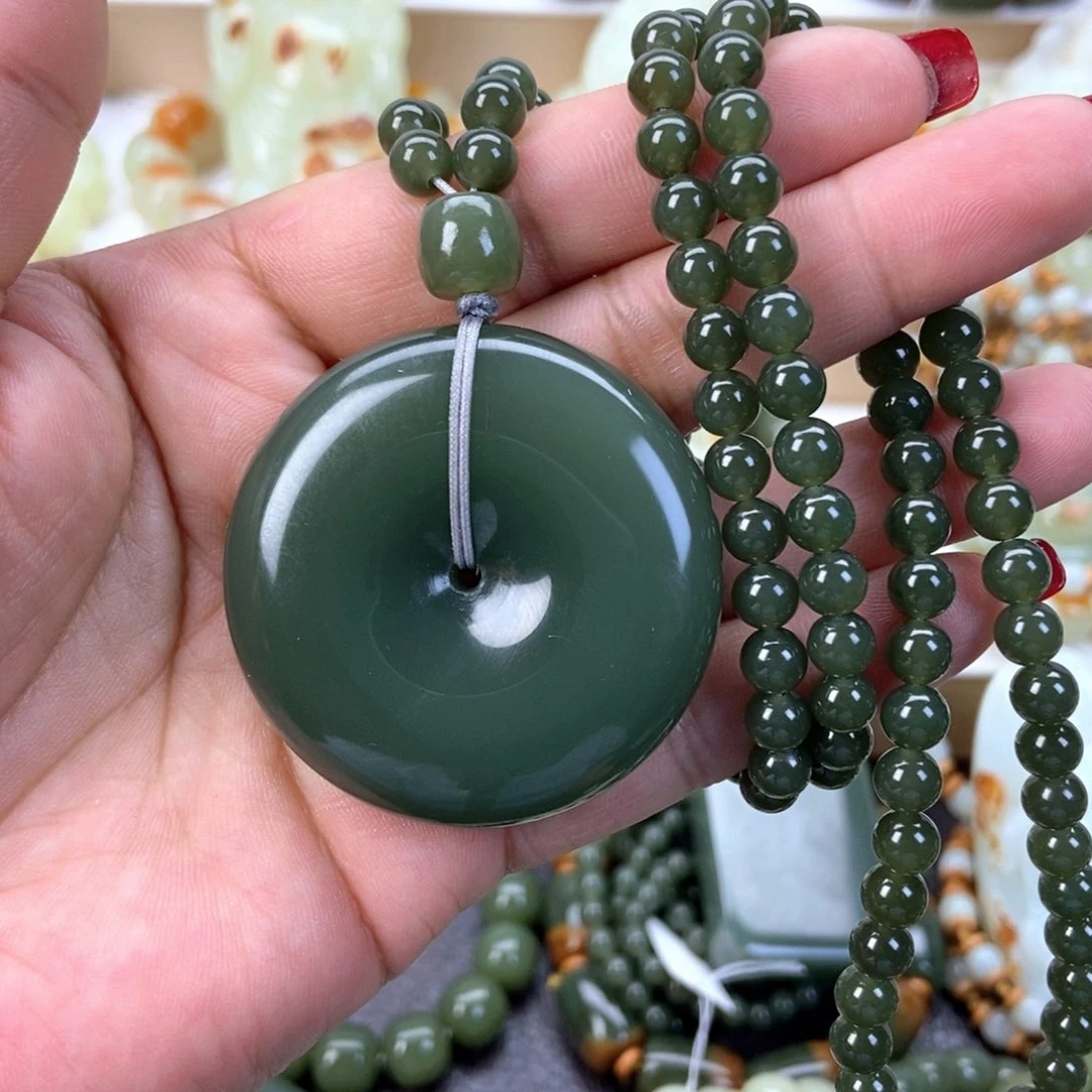 透闪石质玉手串未镶嵌